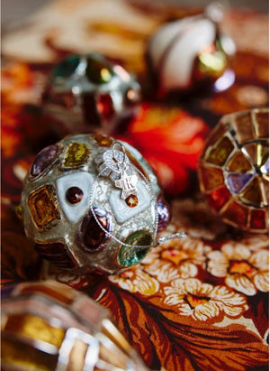 HKliving - Round Glass Christmas Ornament