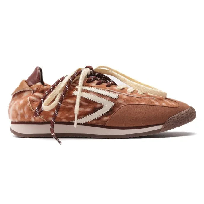 PURAAI - Panther Vegan Pony Sneakers | Brown