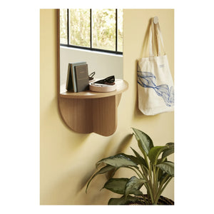Hübsch - Büyük Ayna ve FSC Meşe Raf