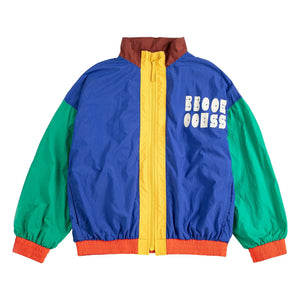 Bobo Choses - Color Block Recycled Fiber Tracksuit Jacket | Blue