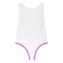 My First Cantê - Emma Wavy Textured Swimsuit | White