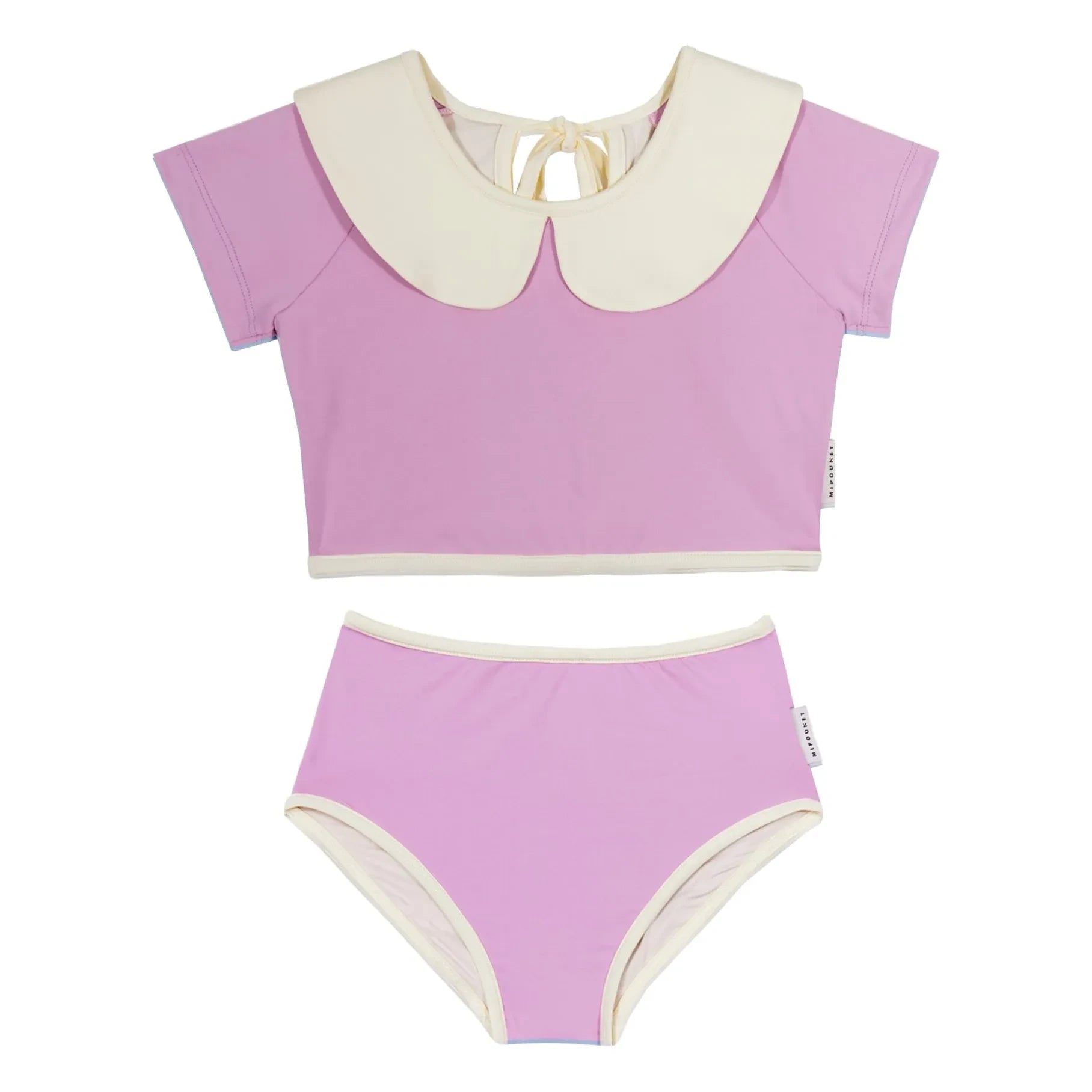 Mipounet - Claudine Collar Swimsuit Vera | Pink