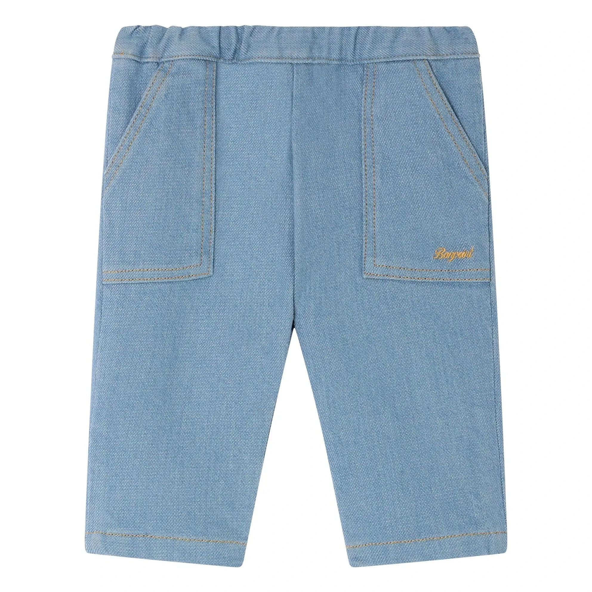 Bonpoint - Thursday Organic Cotton Jeans | Grey Blue