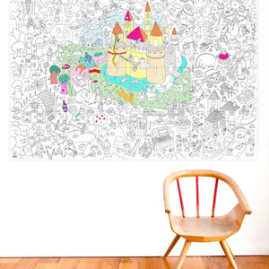 Omy - Giant Magical Coloring Poster