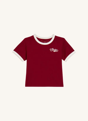 Stella McCartney Kids - Stella organik pamuklu T-shirt | Koyu kırmızı