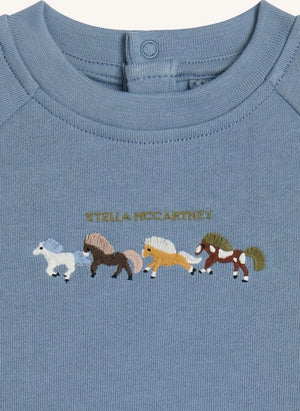 Stella McCartney Kids - Horse Sweatshirt | Blue