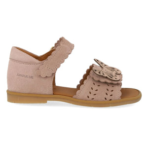 Angulus - Butterfly Suede Sandals | Powder Pink