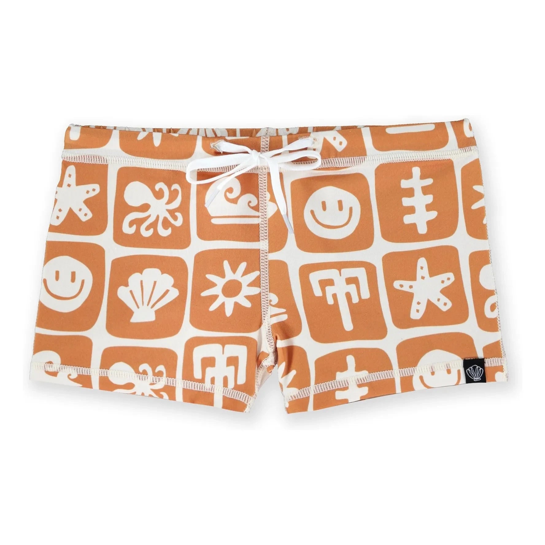 Beach & Bandits - Sea Smiley UV Protection Swim Shorts Made from Recycled Fibers | Sand
