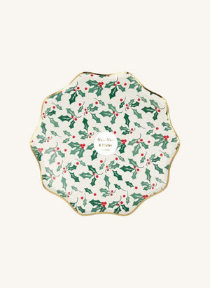 Meri Meri - Holly large plates - set of 8