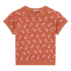 Sunchild - Jaco Eponge Short Sleeve Sweatshirt | Terracotta