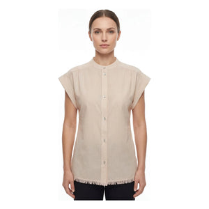 Hod - Striped Blouse Amandine Cotton | Cream