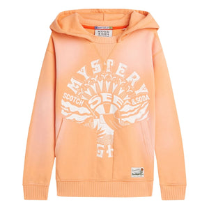 Scotch & Soda - Artwork Mystery Hoodie Sweatshirt | Coral