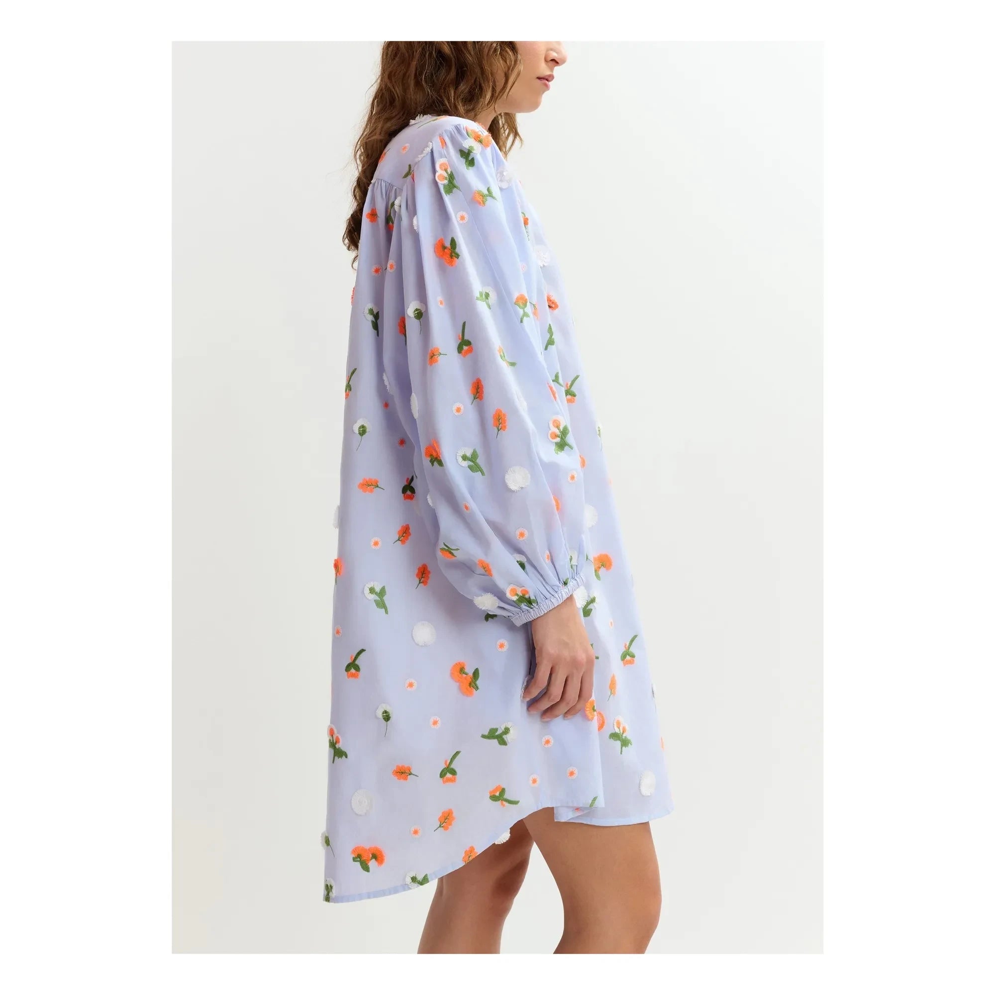 Essentiel Antwerp - Jalen Embroidered Dress | Light Blue