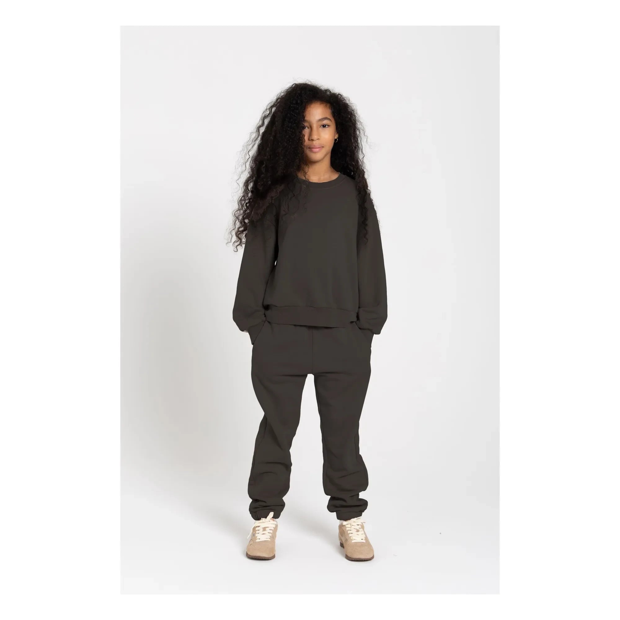 Smallable Kid - Kiwi Organic Cotton Joggers | Dark Grey