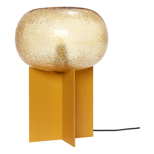 Hübsch - Glass Table Lamp | Amber