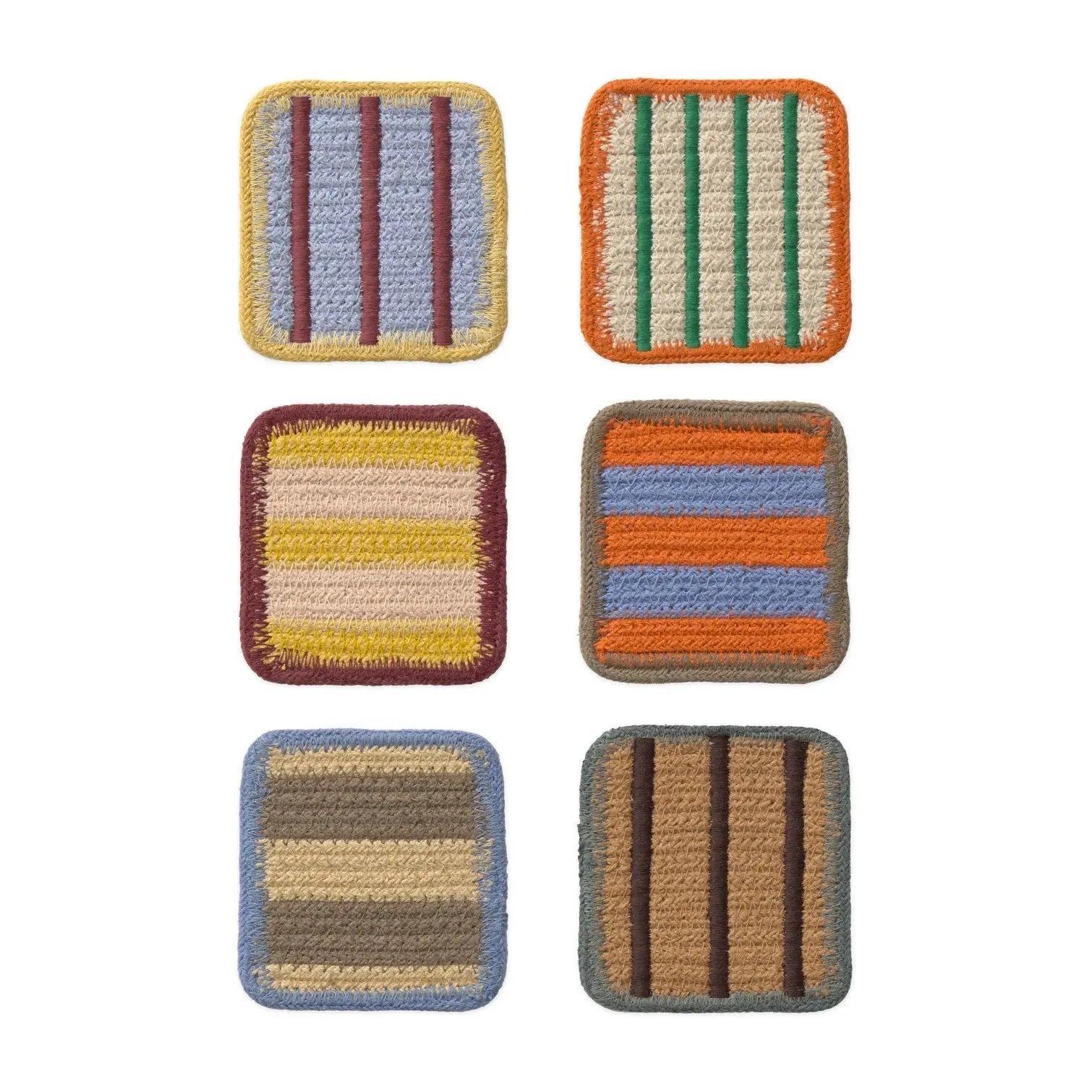 Lorena Canals - Colorful Coasters - Set of 6 | Multicolored
