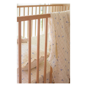 Soft Spot - Organic cotton swaddle with blueberry print