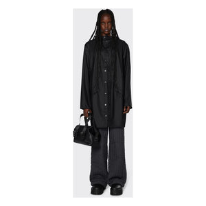 Rains - Unisex Long Waterproof Wax Coat | Black