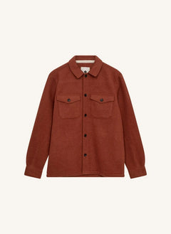 Anerkjendt - Akoscar Wool Overshirt | Terracotta