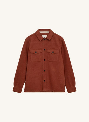 Anerkjendt - Akoscar Wool Overshirt | Terracotta