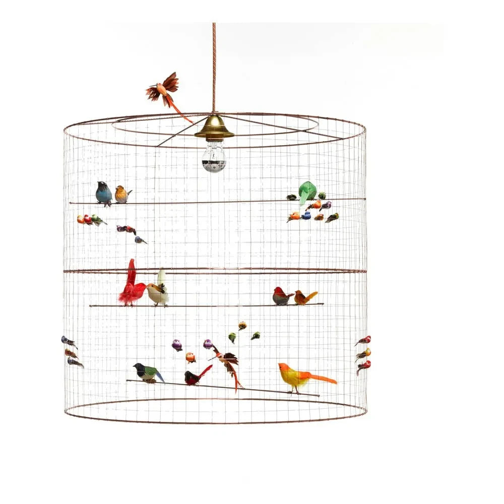 Mathieu Challières - Large Bird Cage Pendant Lamp