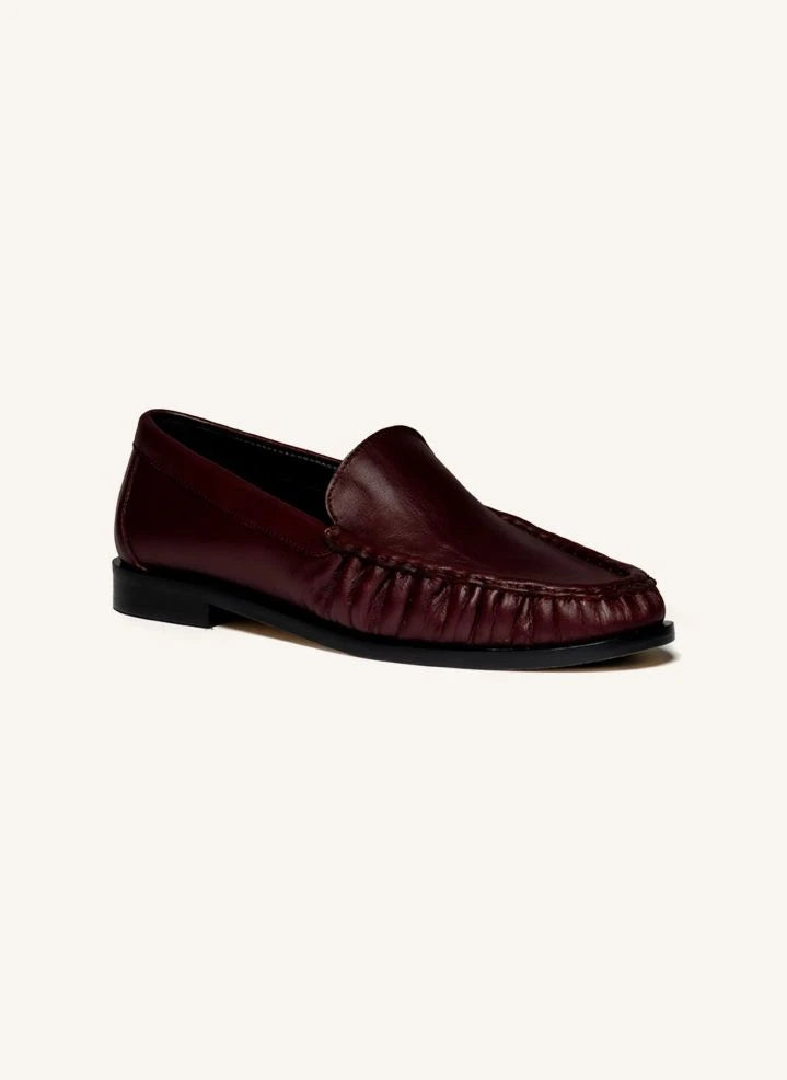 Odare - Rudi Croco Embossed Loafers | Burgundy