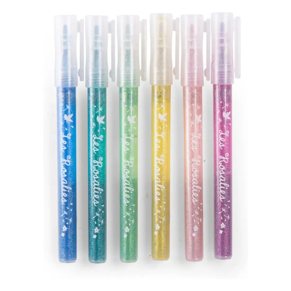 Moulin Roty - Les Rosalies Glitter Felt Tip Pens