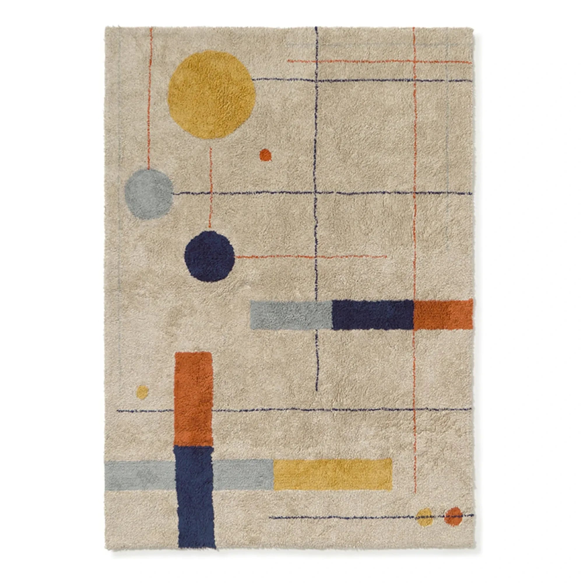 Lorena Canals - Geometric Patterned Rug | Beige