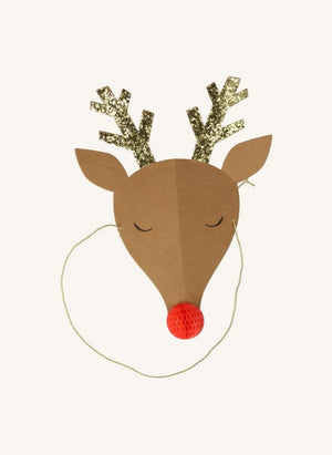 Meri Meri - Cheerful Deer Christmas Hats - Set of 6