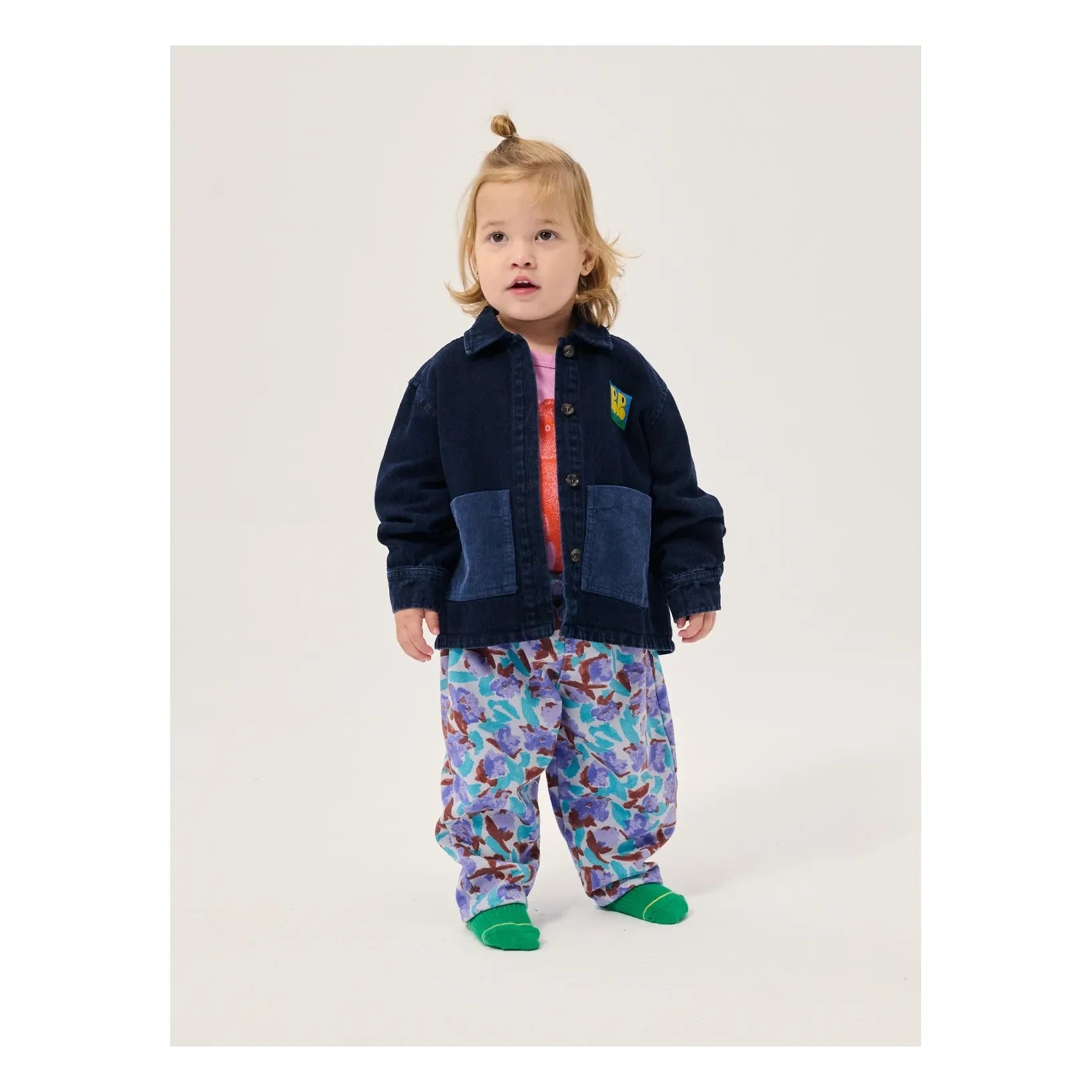 Bobo Choses - Baby Denim Recycled Cotton Shirt | Dark Blue
