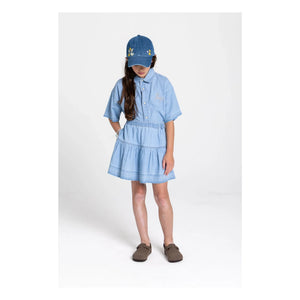 Hundred Pieces - Halo Floral Hat | Denim Blue