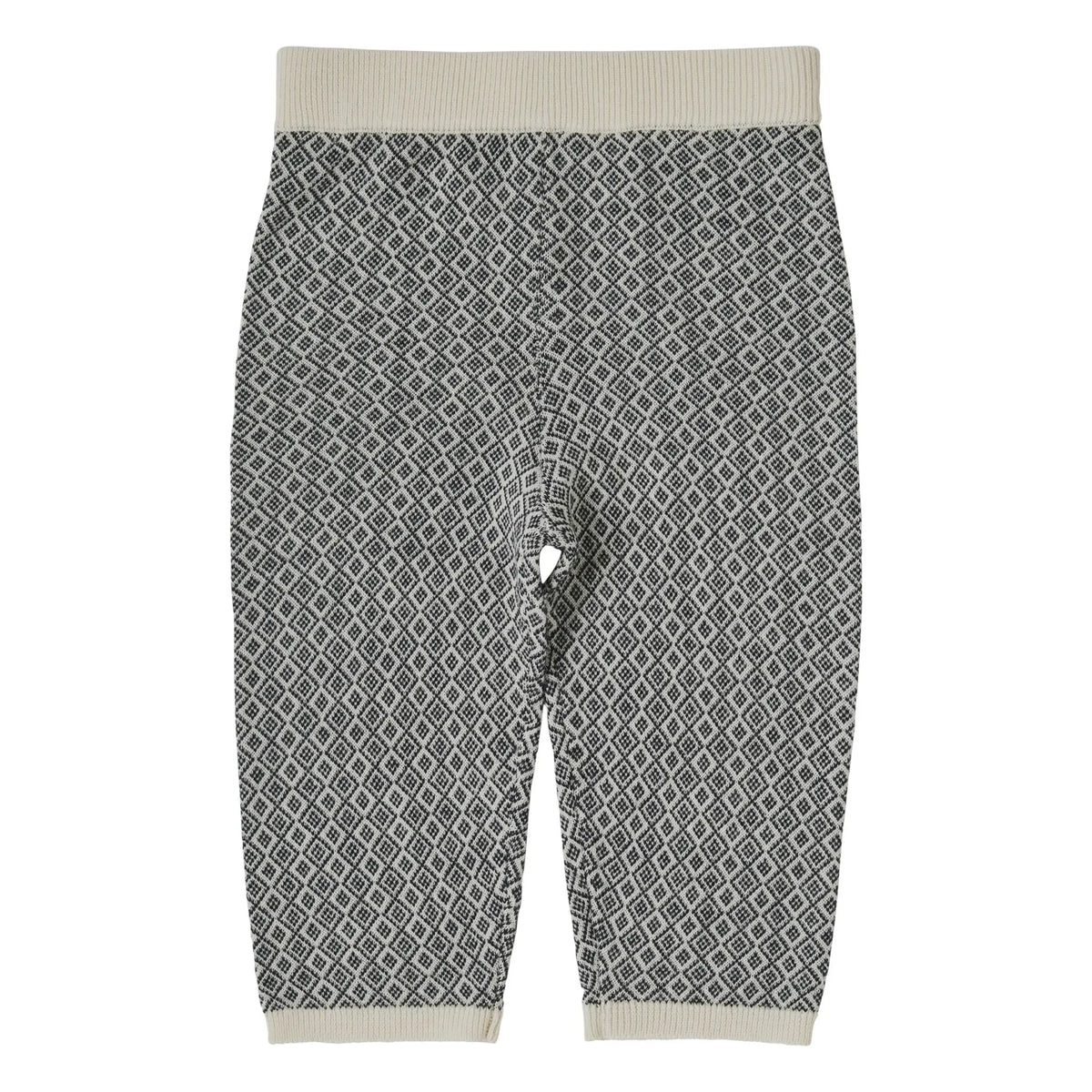 FUB - Jacquard Pants Extra Fine Knit Merino Wool | Navy