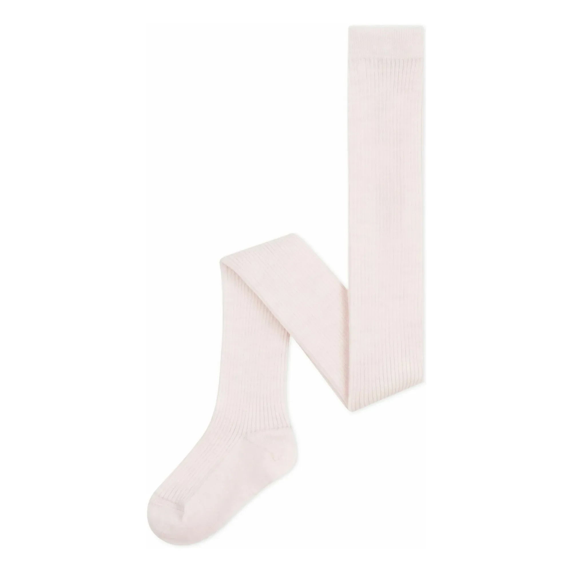 Petit Bateau - Thick Plain Cotton Tights | Light Pink