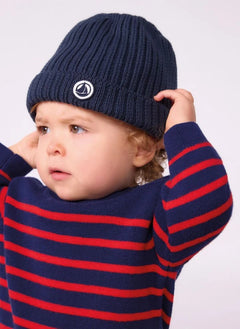 Petit Bateau - Organik pamuklu şapka | Lacivert
