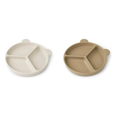 Liewood - Stacy Non-Slip Plates - Set of 2 | Sand