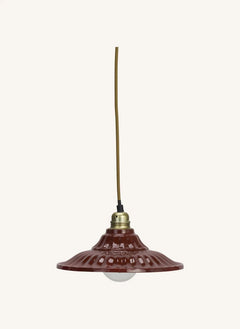 Madam Stoltz - Enamel Pendant Lamp | Cherry Red