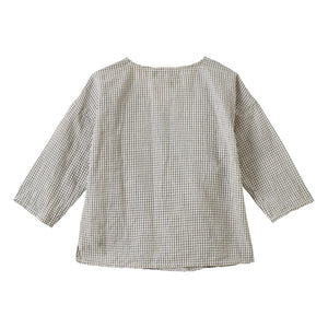 Caramel - Acorus Check Top and Pants Set | White