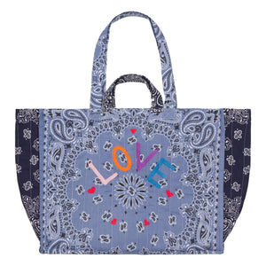 Call it by Your Name - Matelassé Love Maxi Bag | Blue