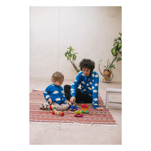 Bayiri - Cloudy Sky Organic Cotton Cardigan | Blue