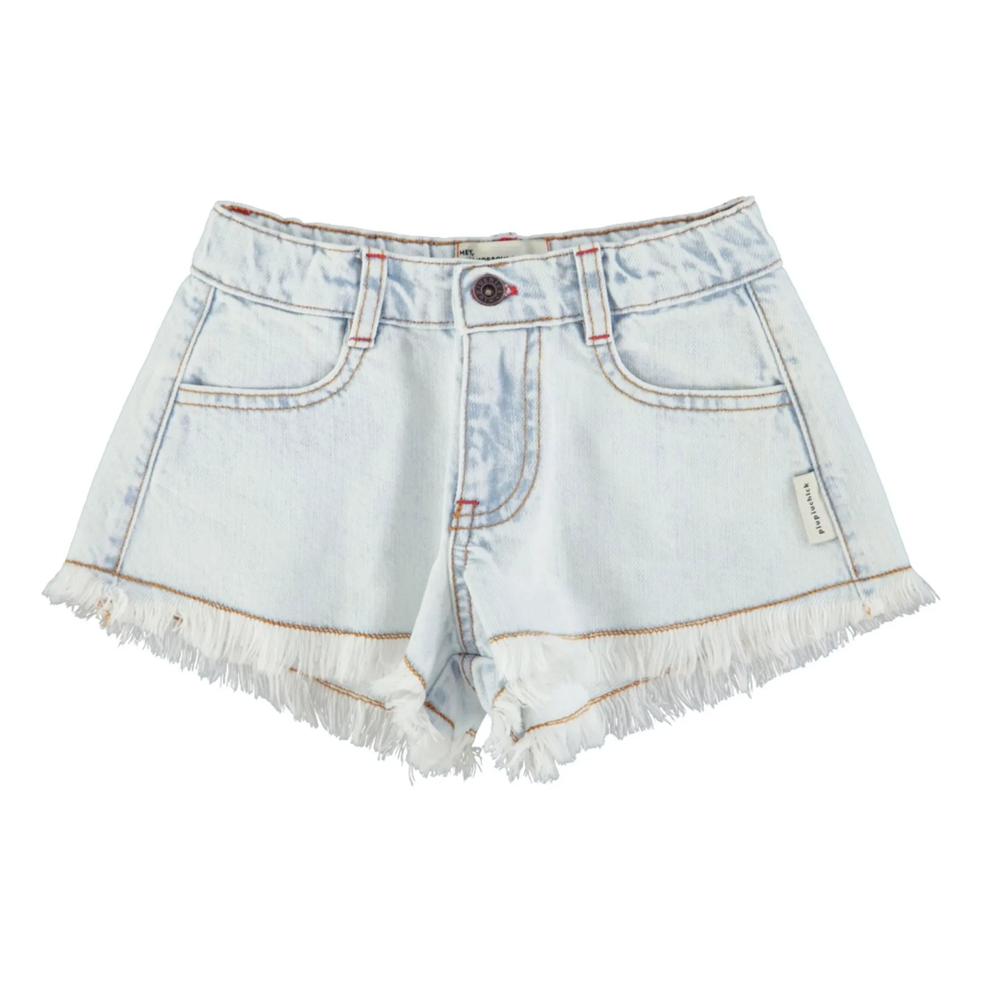 Piupiuchick - Distressed Denim Shorts | Washed Blue