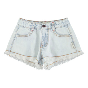 Piupiuchick - Distressed Denim Shorts | Washed Blue