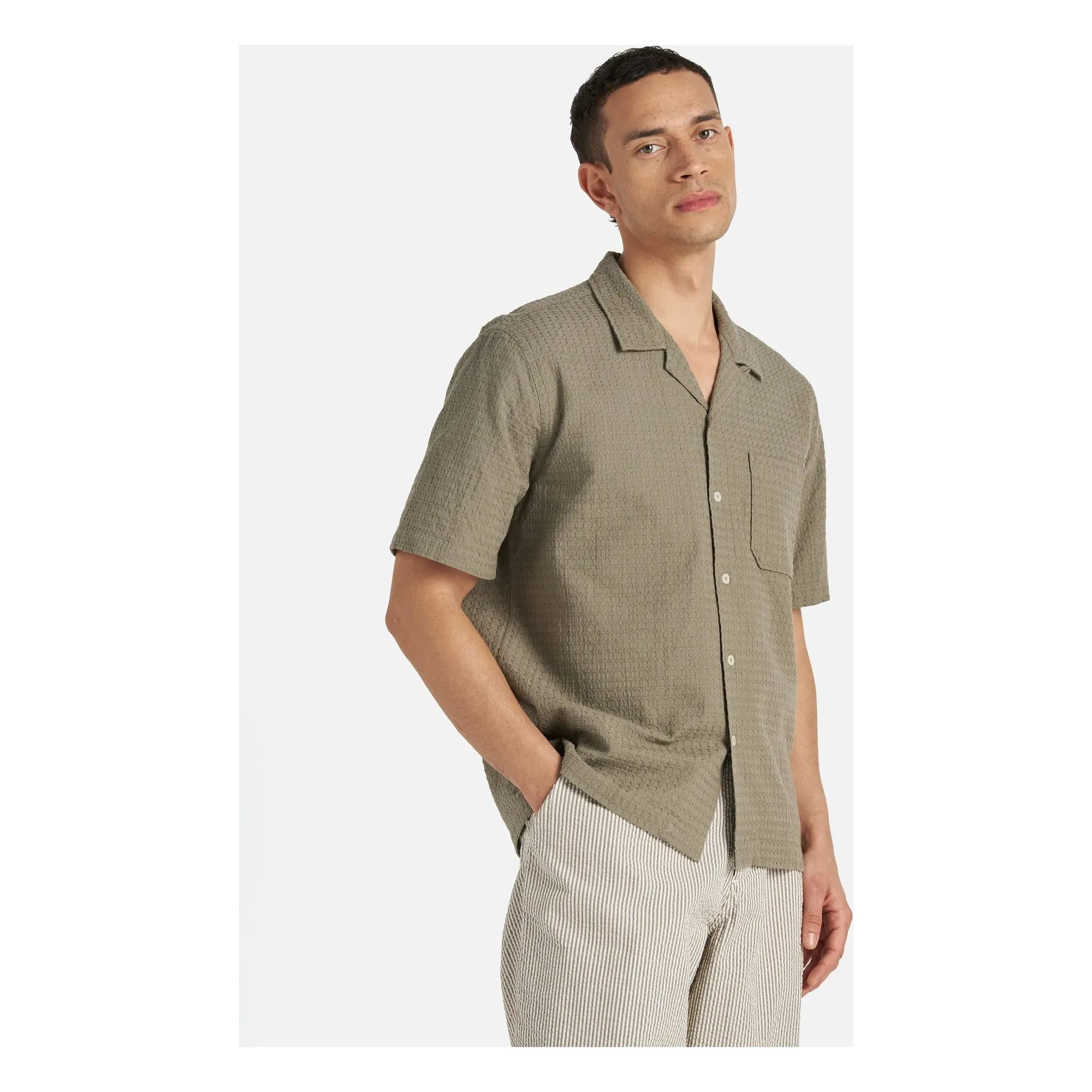 Universal Works - Road Delos Shirt | Olive Green