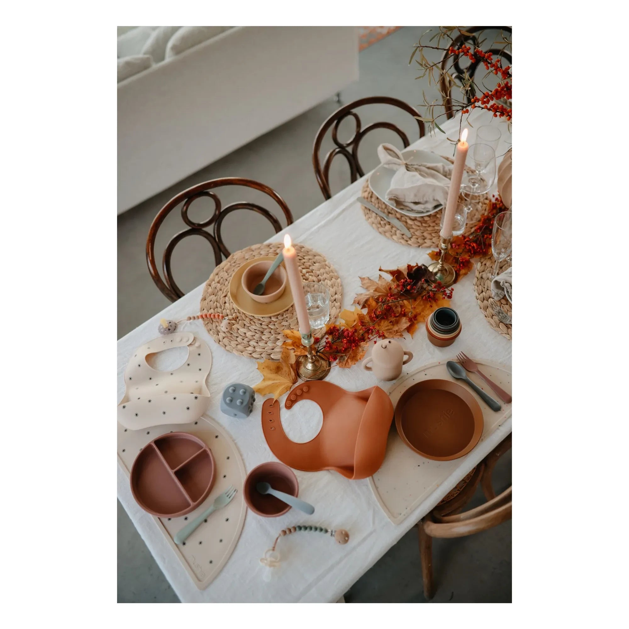 Mushie - Fork and Spoon | Terracotta