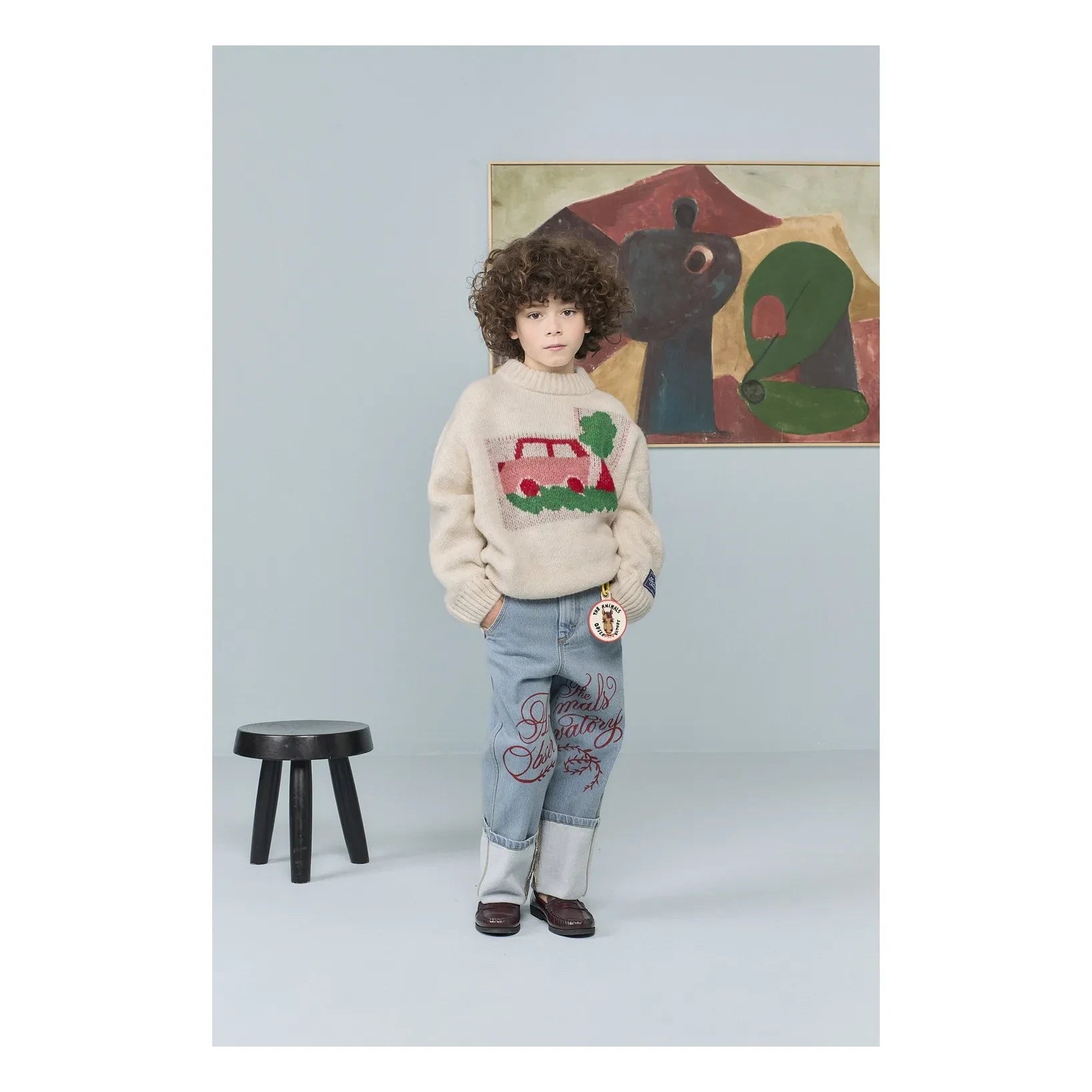 The Animals Observatory - Boxfish Car Sweater | Cream