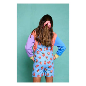 Favorite People - Puglia Strawberry Short Salopet | Blue