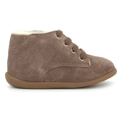 Pom d'Api - Stand Up Derby Fur Ankle Boots | Dust Pink