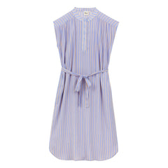 a.p - Organic Cotton Striped Dress | Lavender