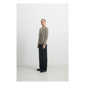 FUB - Women's Collection Lambswool Cardigan | Heather Beige