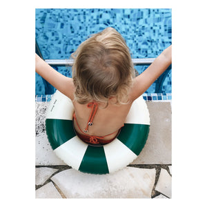 Petites Pommes - Olivia Inflatable Swim Ring | Dark Green
