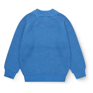 Copenhagen Colors - Ribbed Organic Cotton Sweater | Azure Blue